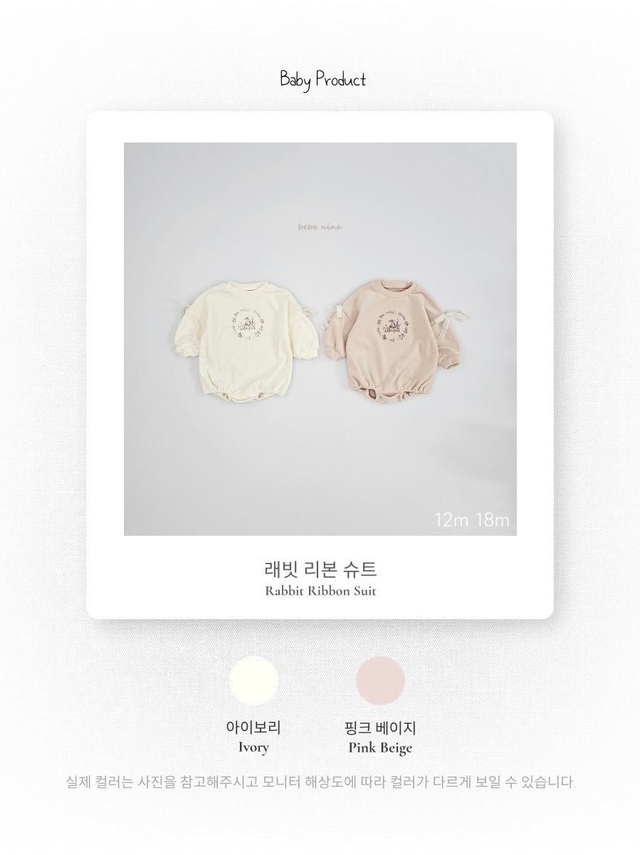 Rabbit Ribbon Rompers