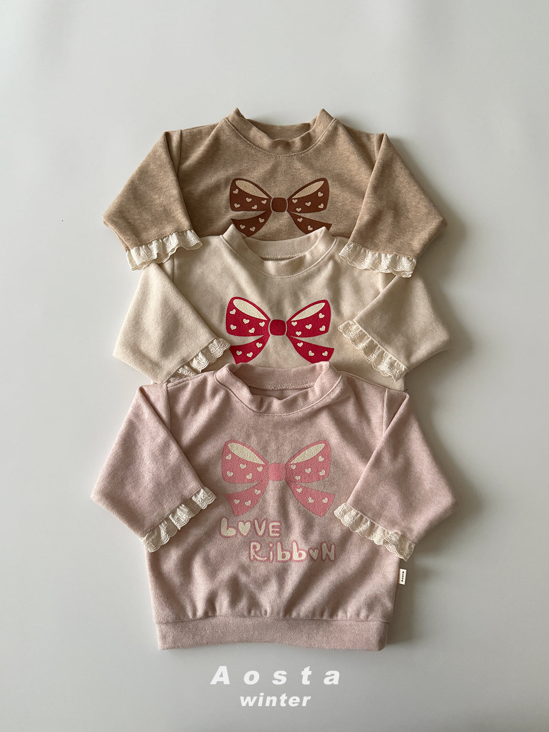 Love ribbon sweatshirt