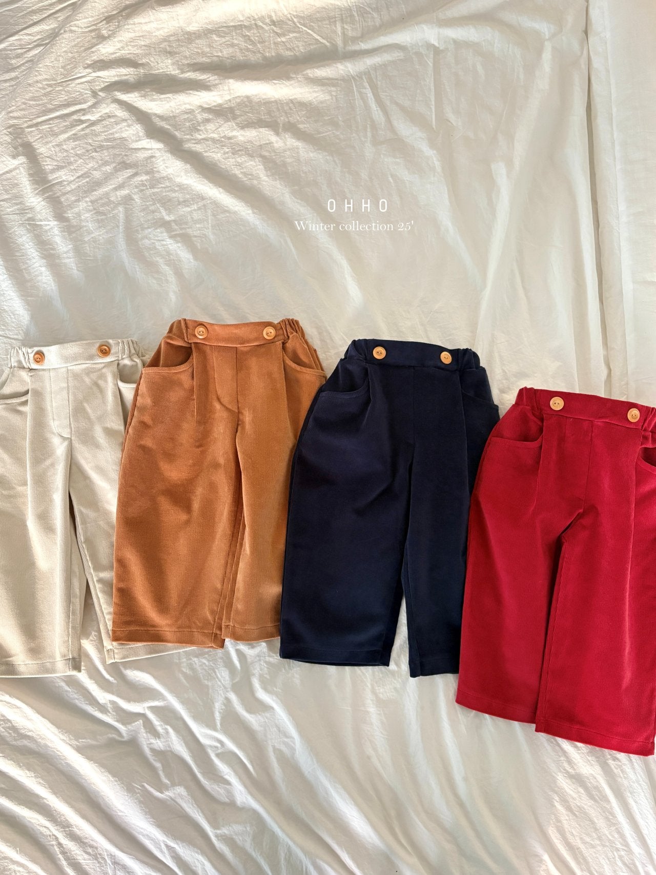 Ralph corduroy pintuck pants