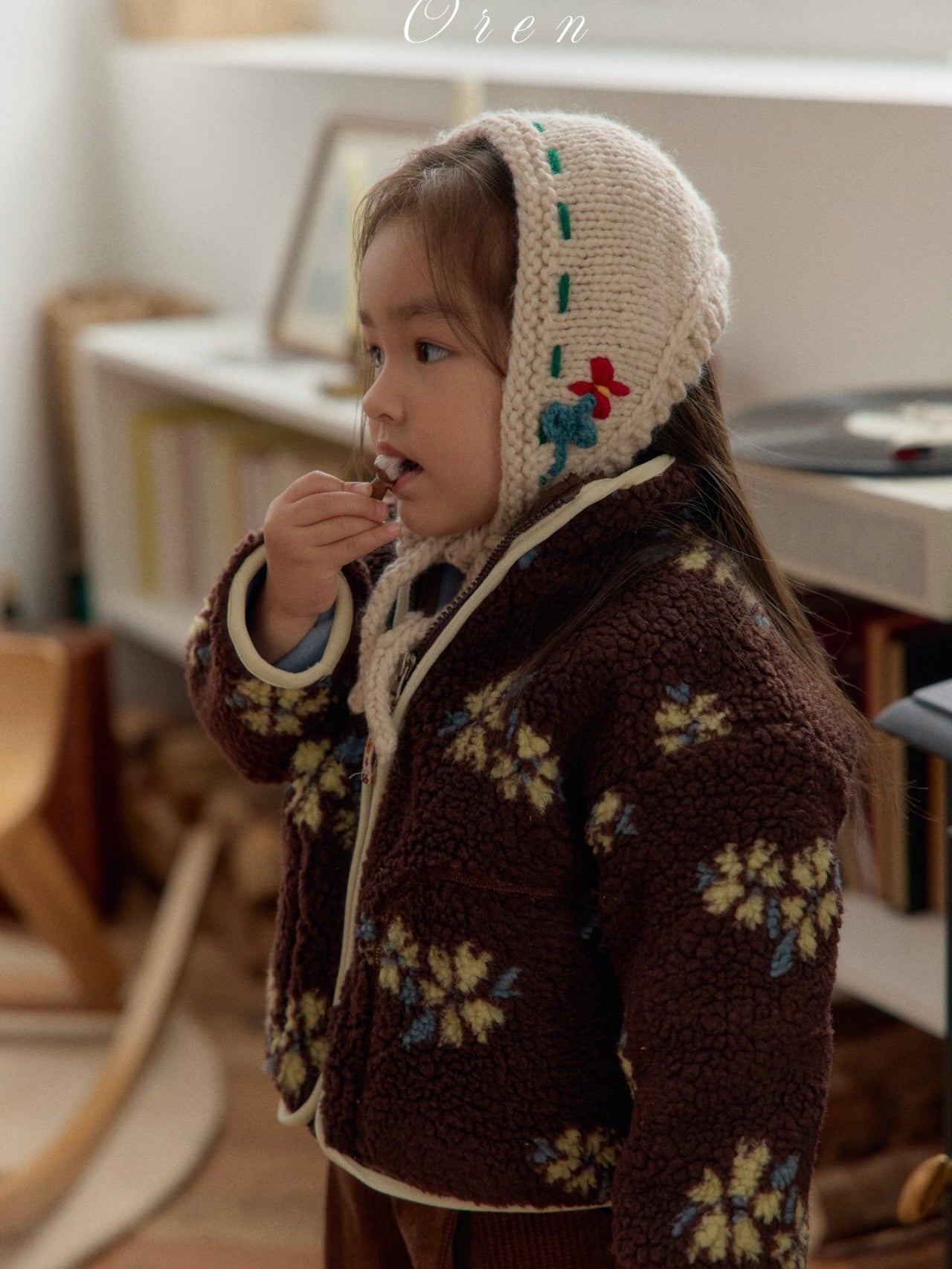 Melo flower boa jumper