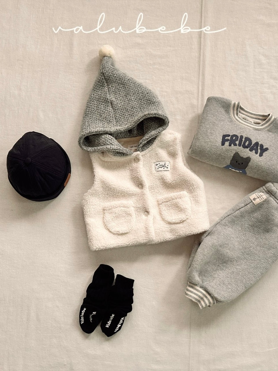 Drop fluffy vest (baby)