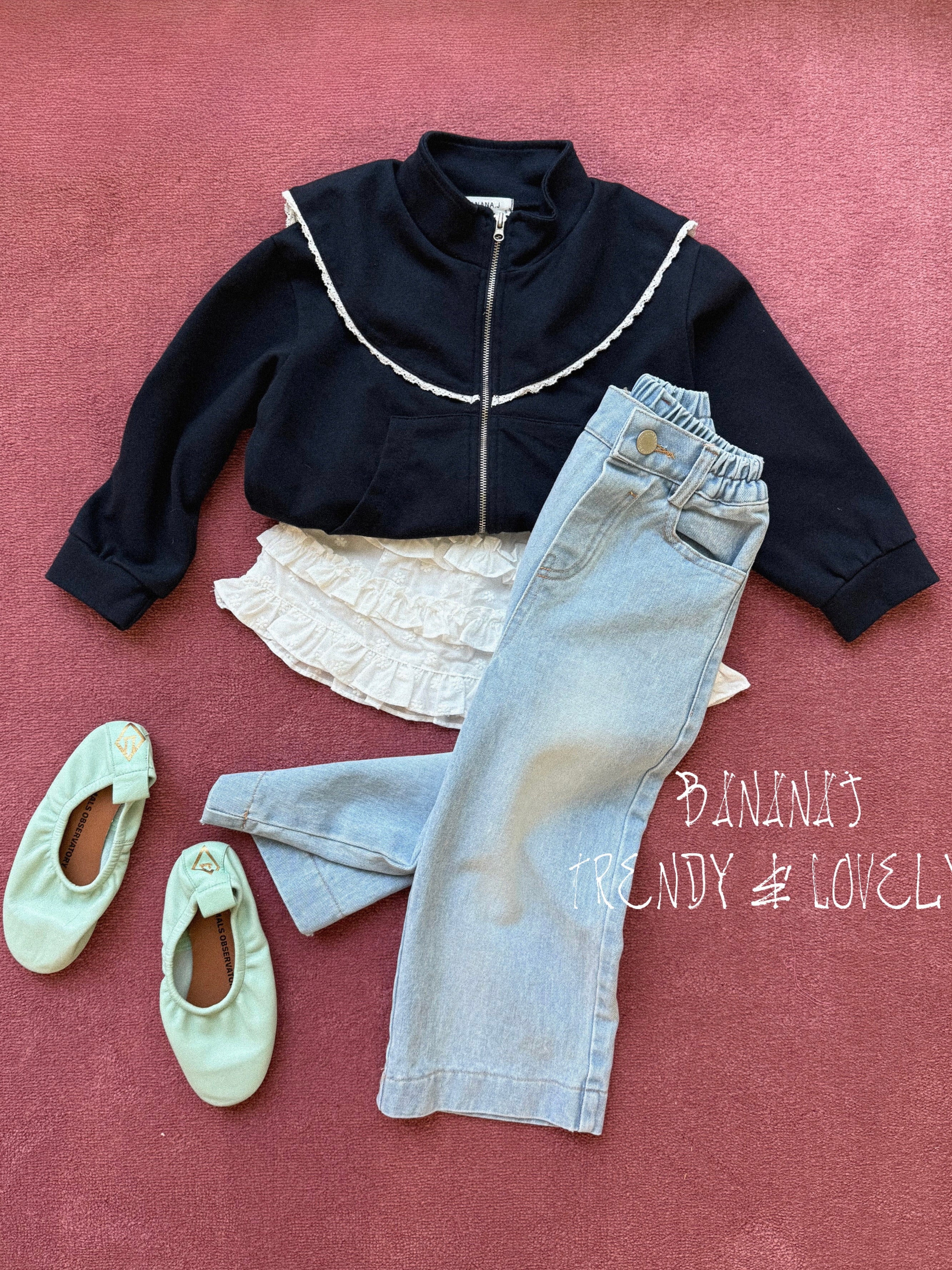 Signature denim pants