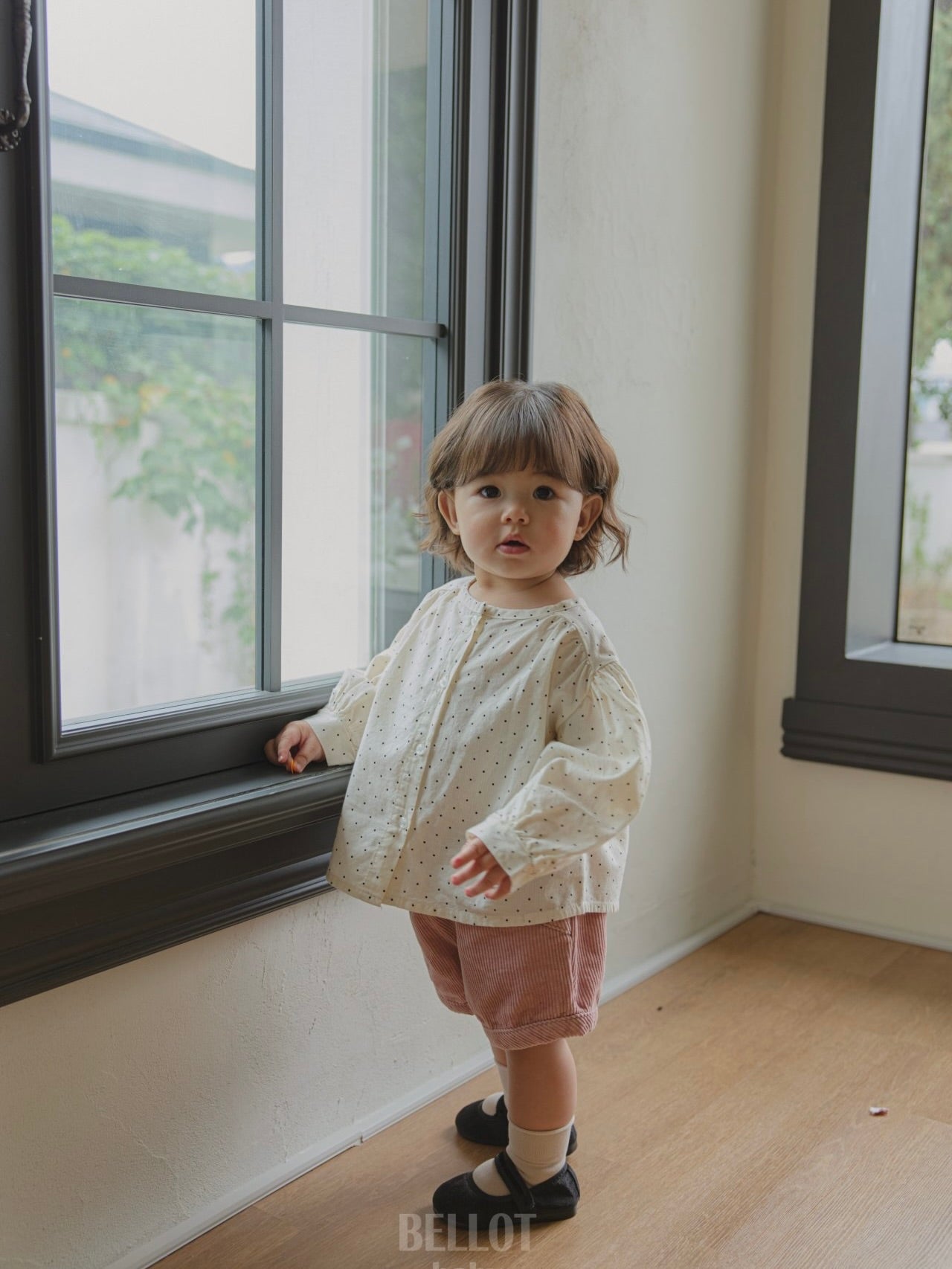 Bebe bonbon dot blouse