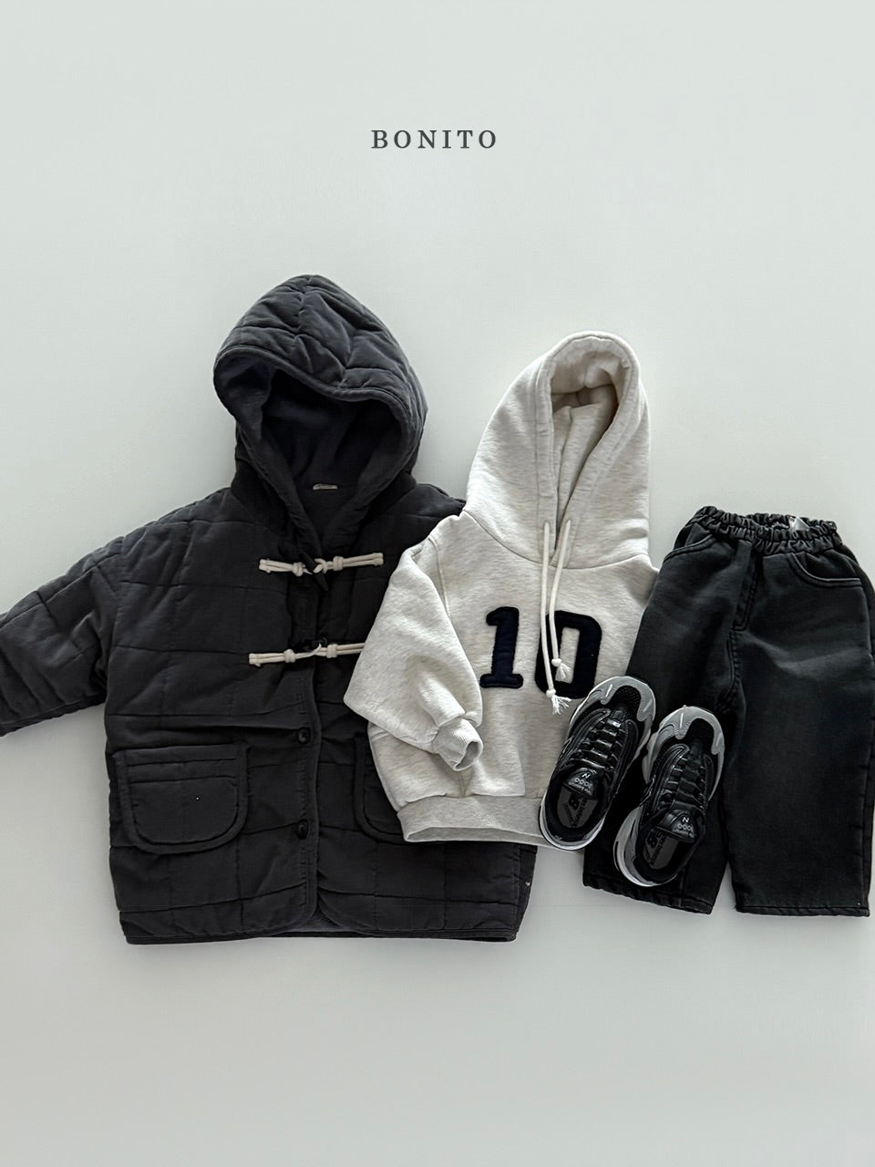 Fleece-lined denim pants