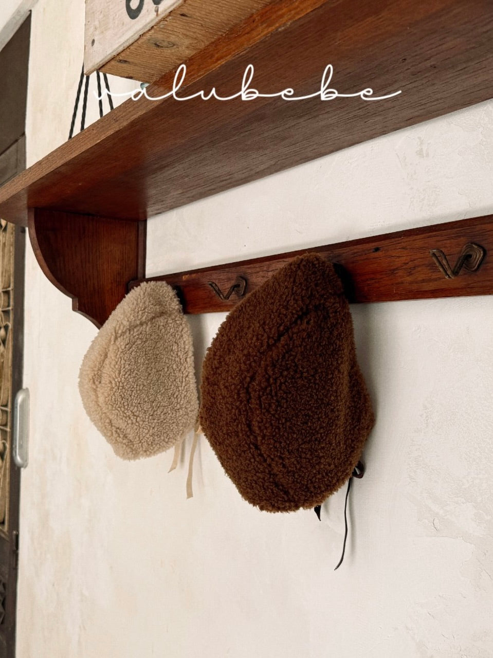 Teddy bear reversible bonnet (baby)