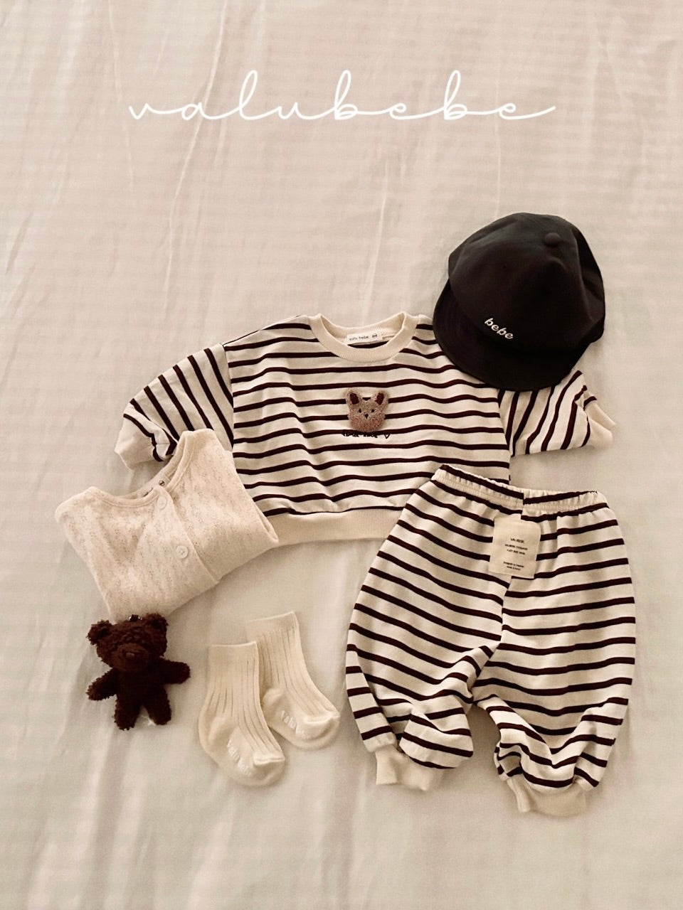 Bunny stripe sweatshirt