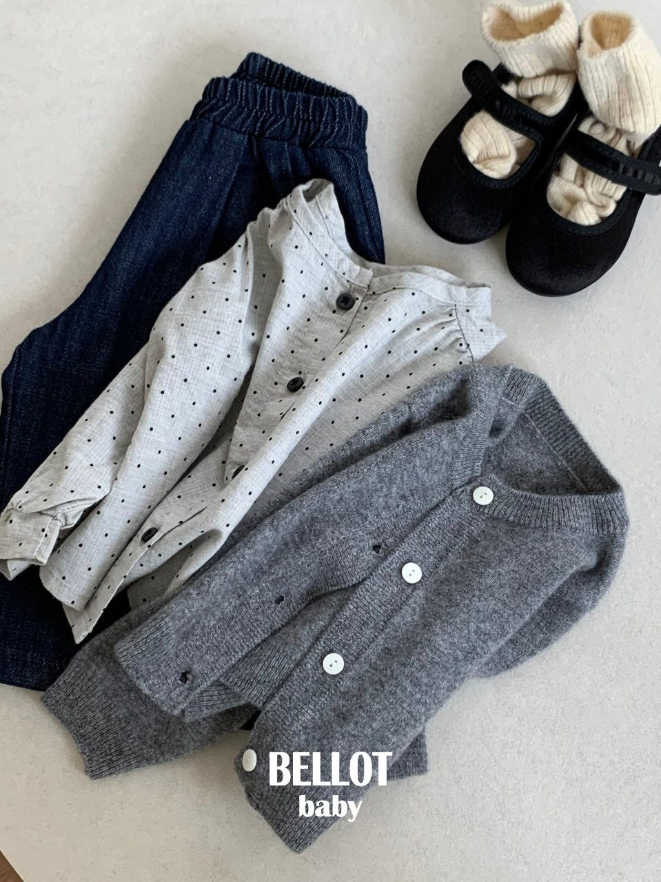 Bebe bonbon dot blouse