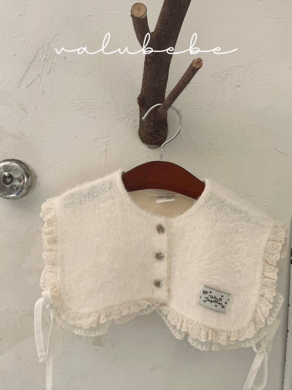 Lace ribbon cape (baby)