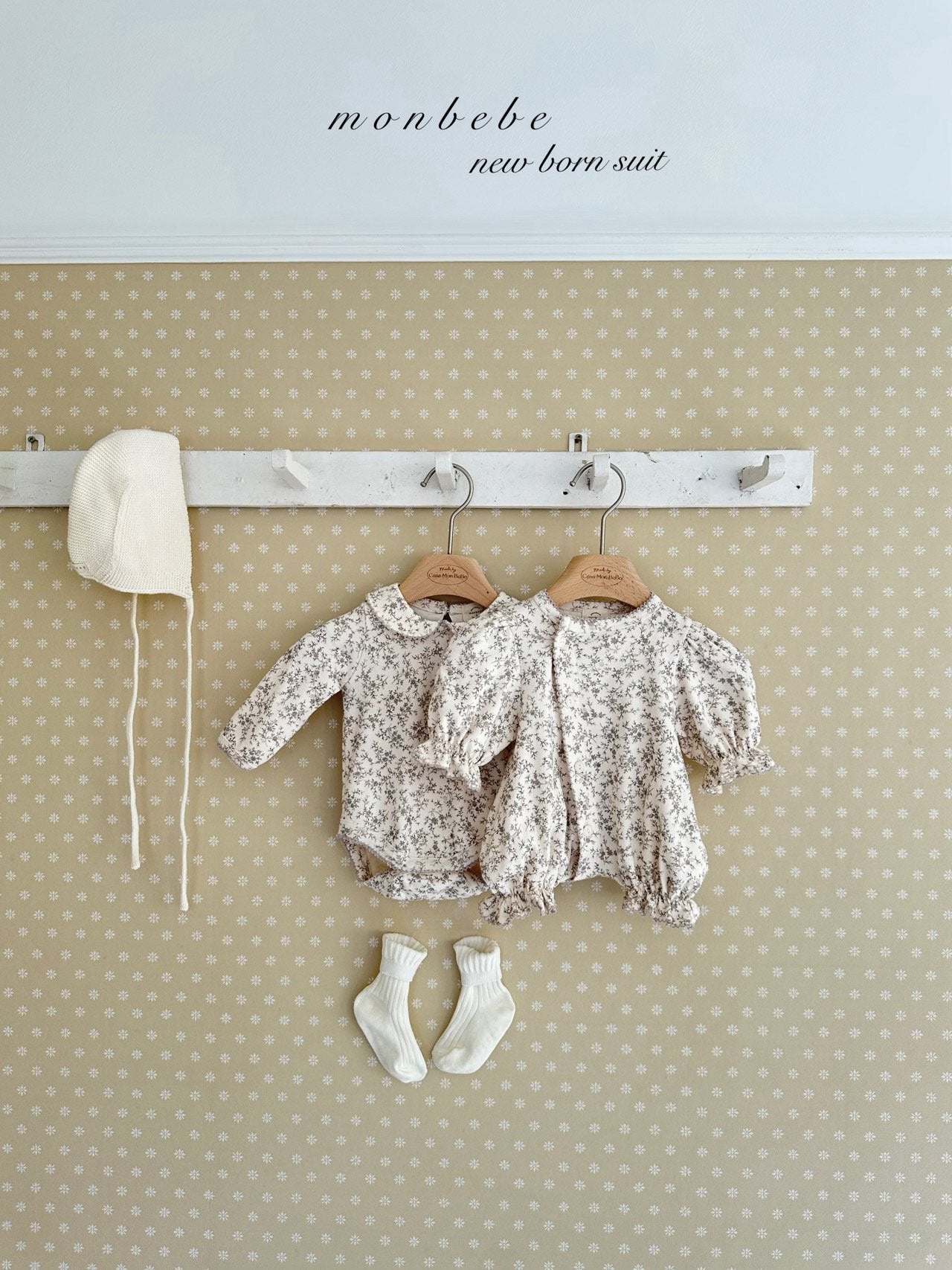 Printed collar rompers