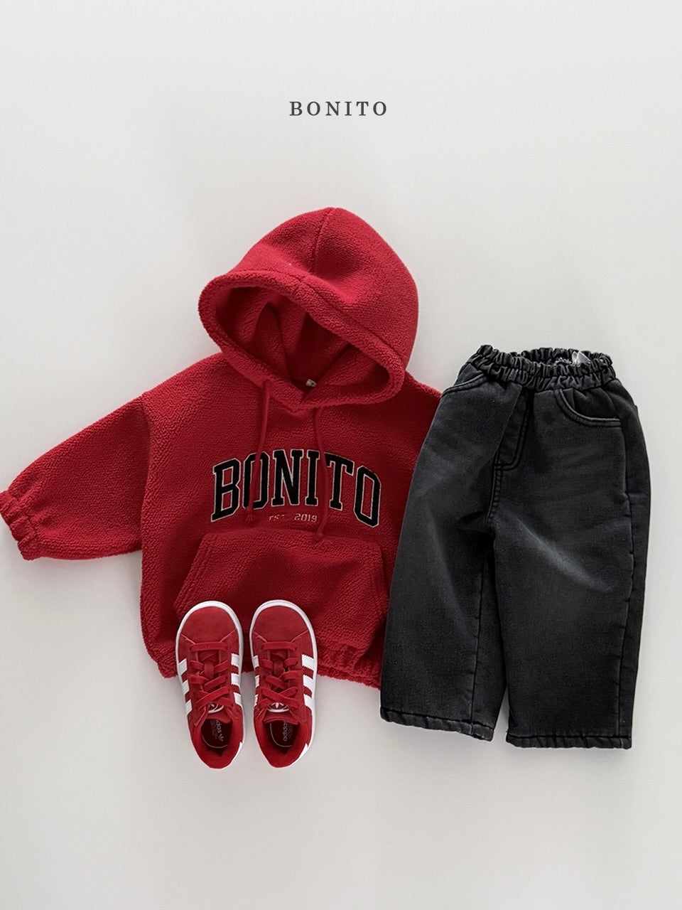 Fleece-lined denim pants