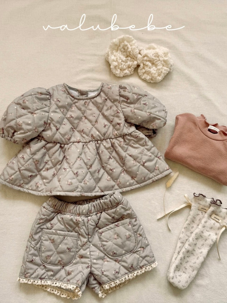 Quilted lace shorts (baby)