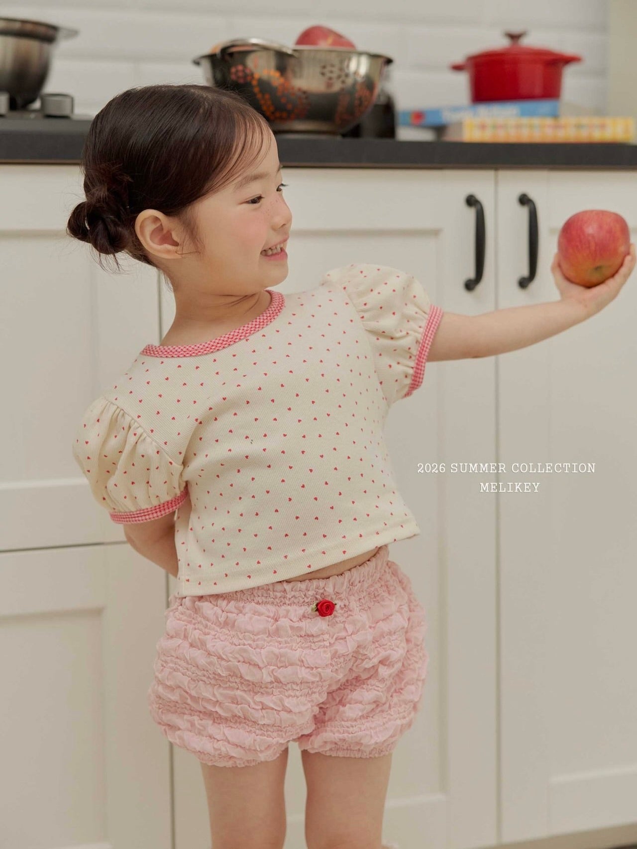 Mini heart puff T shirt