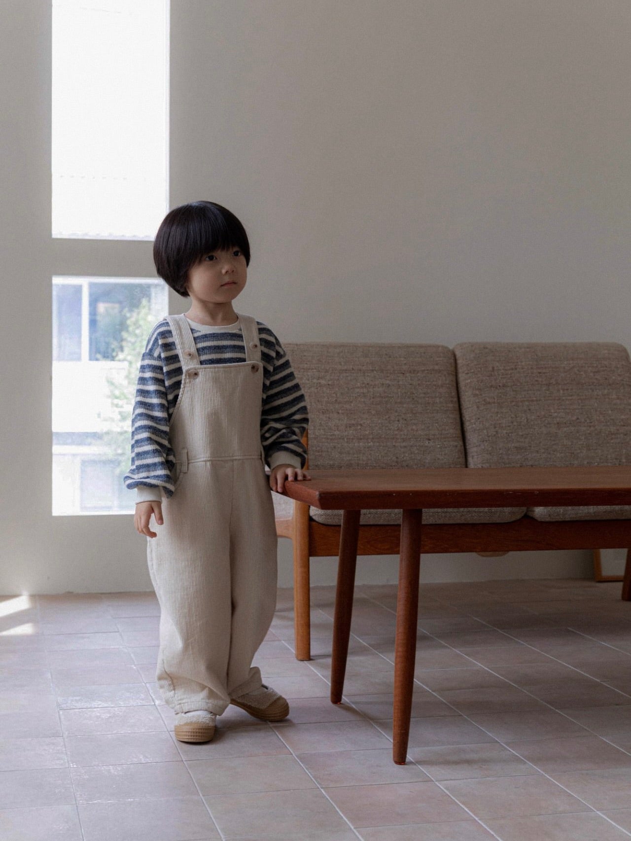 Knitted striped sweatshirt