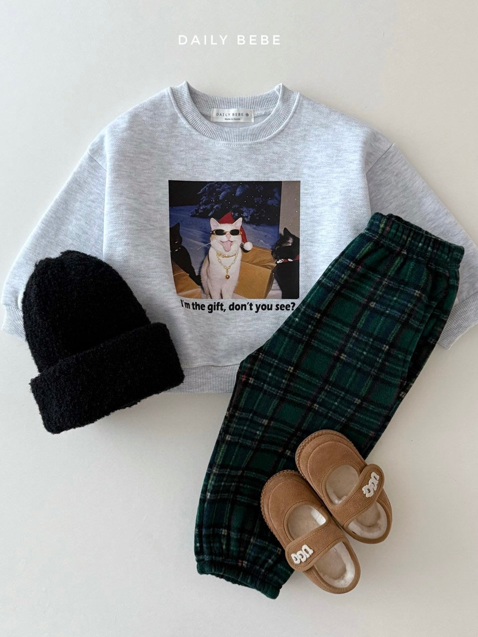 Santa cat sweatshirt (kids and adults)