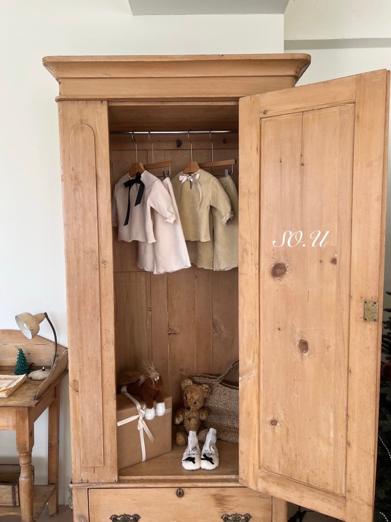 Winter back ribbon set