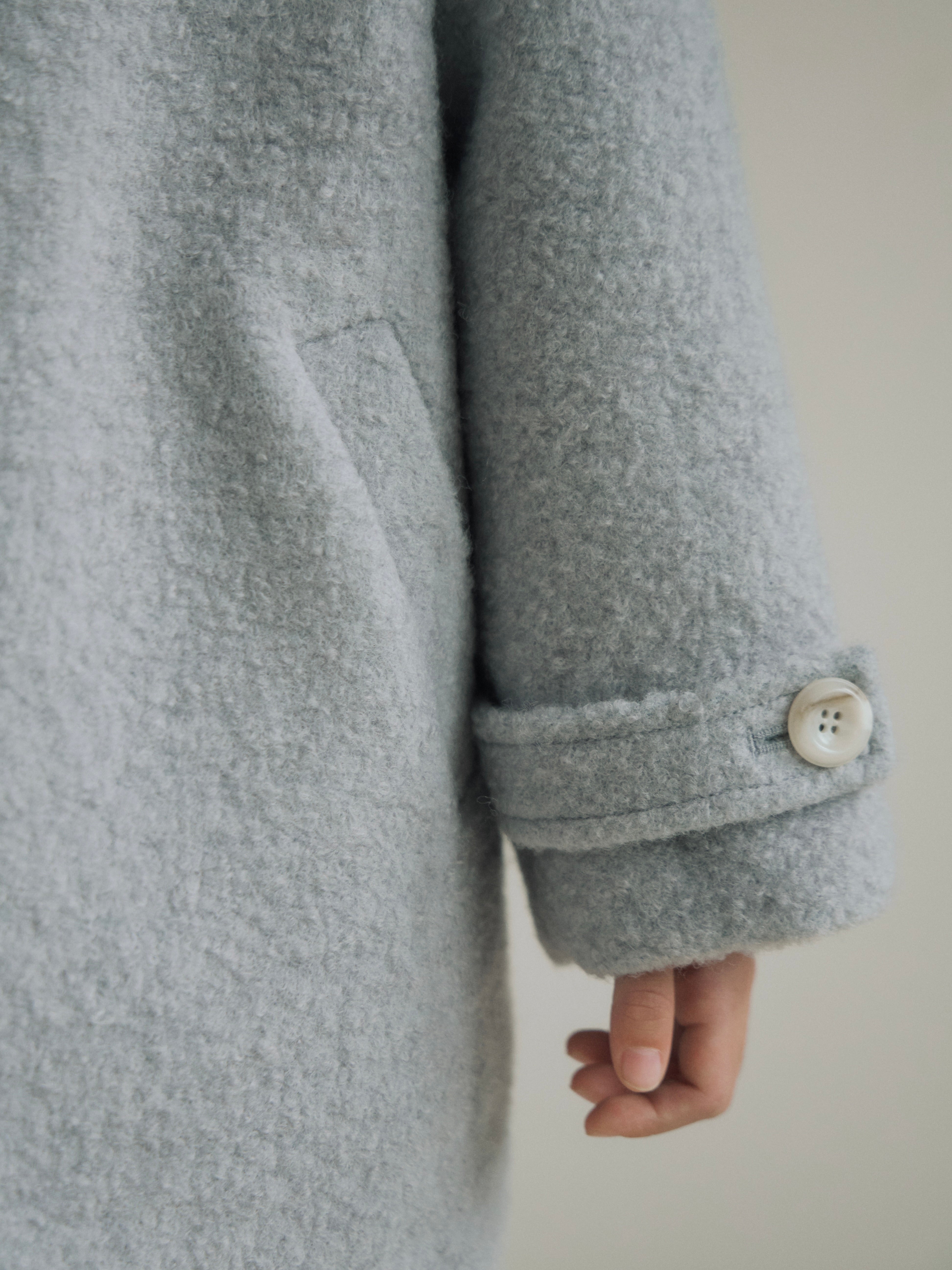 Noa wool coat (haze blue)