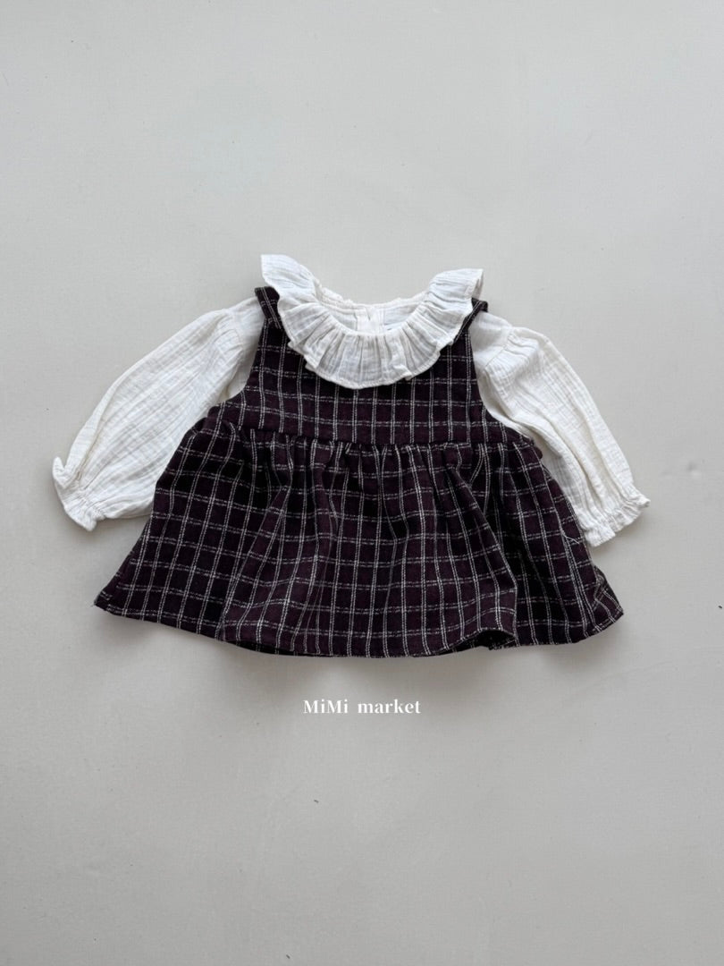 Nougat collar blouse