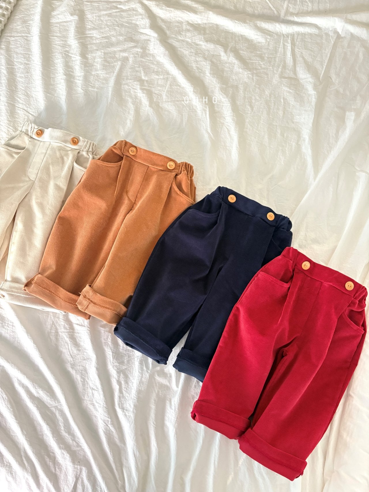 Ralph corduroy pintuck pants