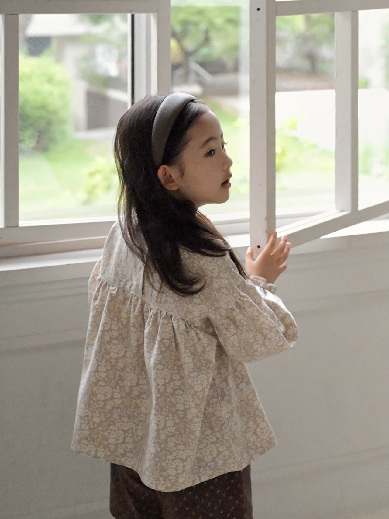 Flower cotton blouse