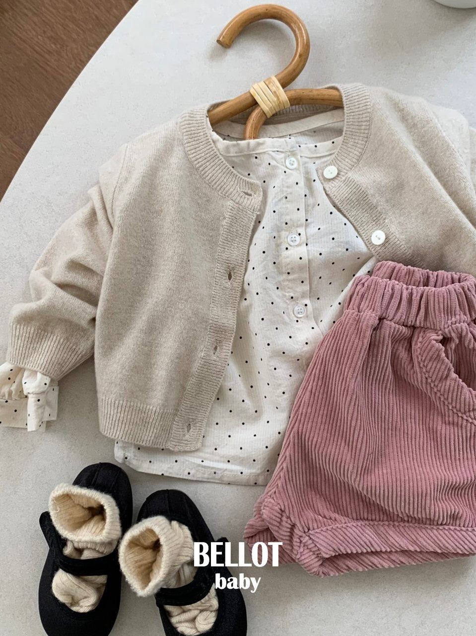 Bebe bonbon dot blouse