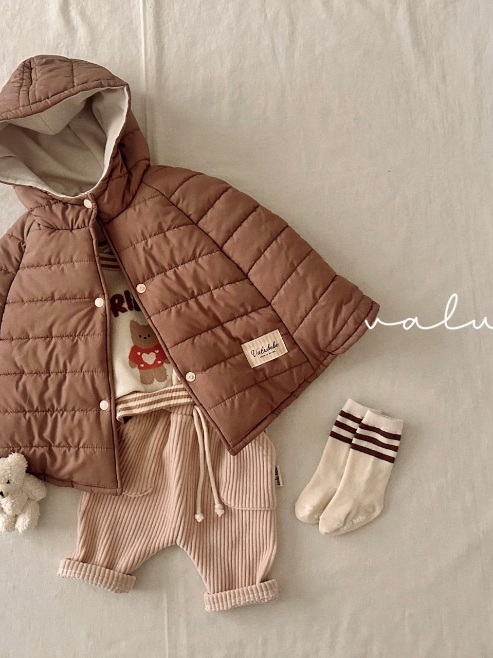 Padded hooded cape (baby)