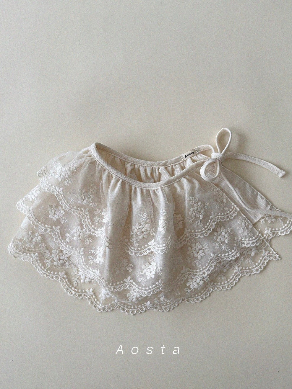 Lace ribbon skirt