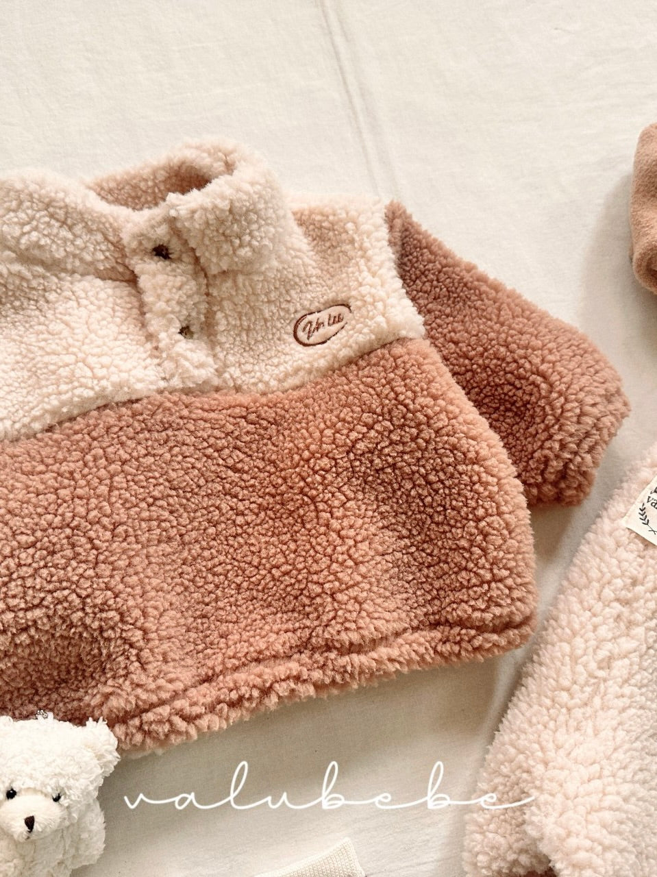 Fluffy button jumper (baby&kids)