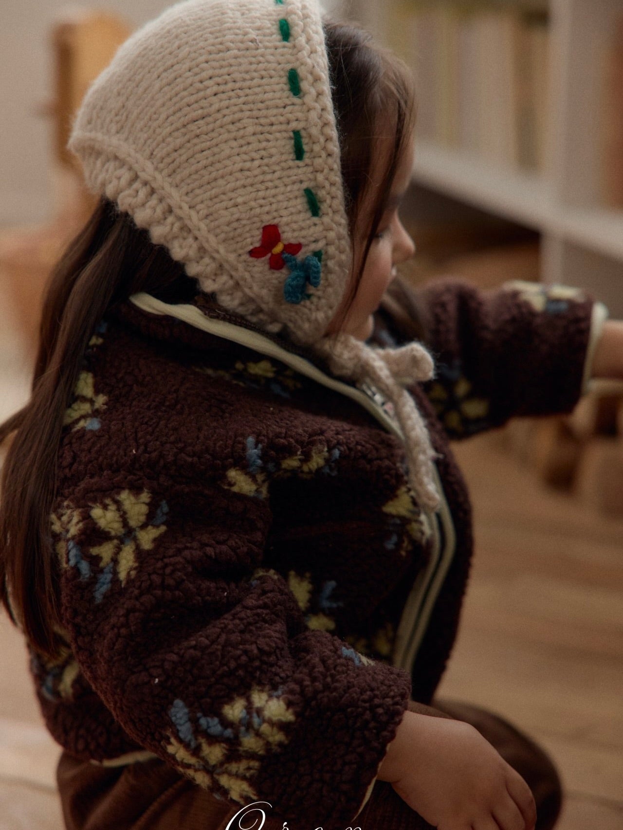 Melo flower boa jumper