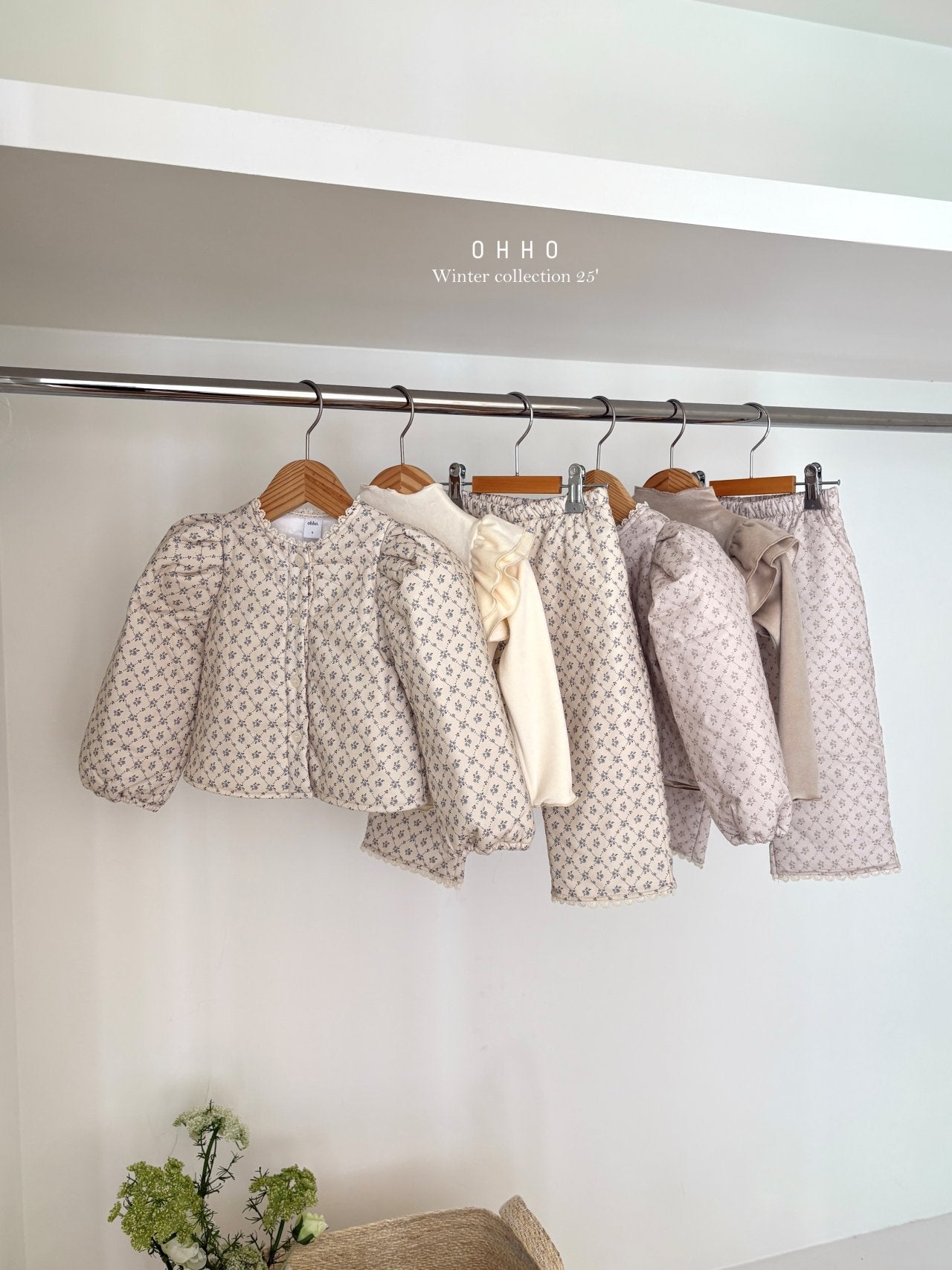 Rose lace padded pants