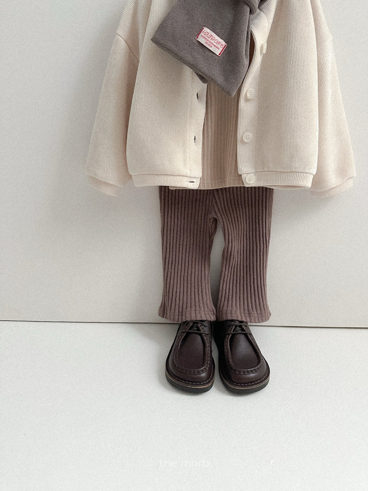 Velvet ribbed cardigan