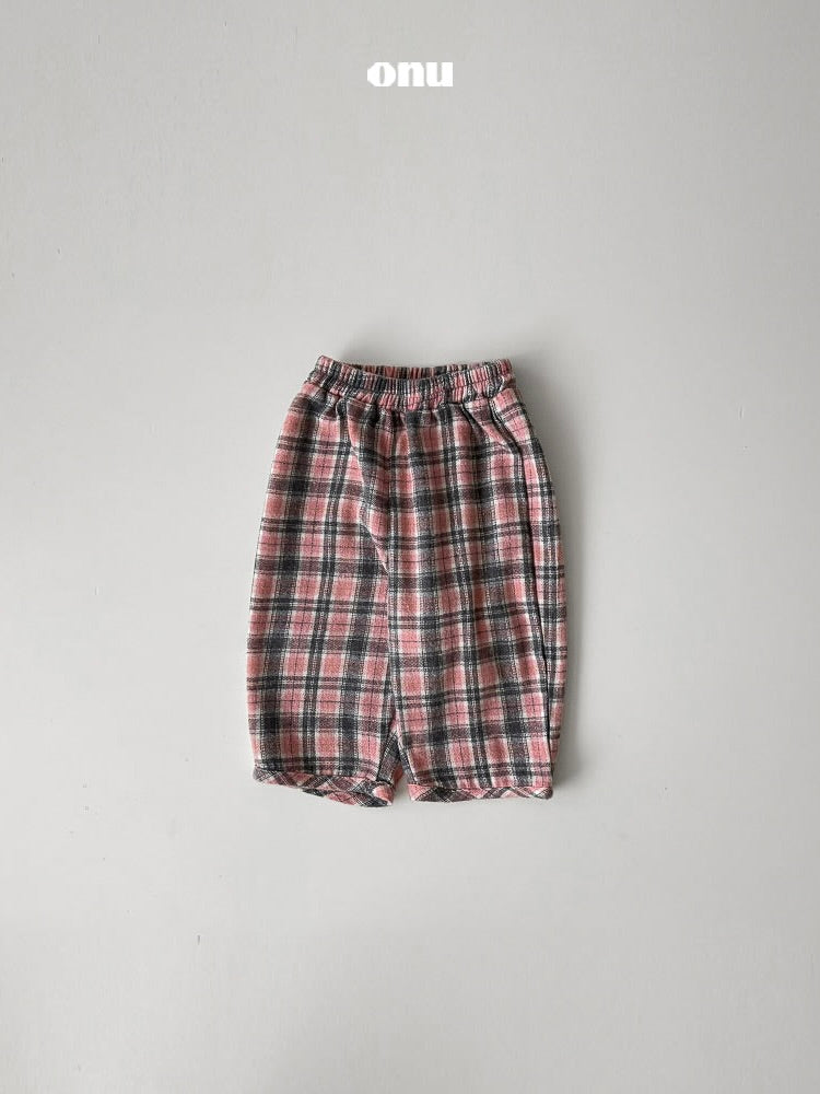 Checked pants