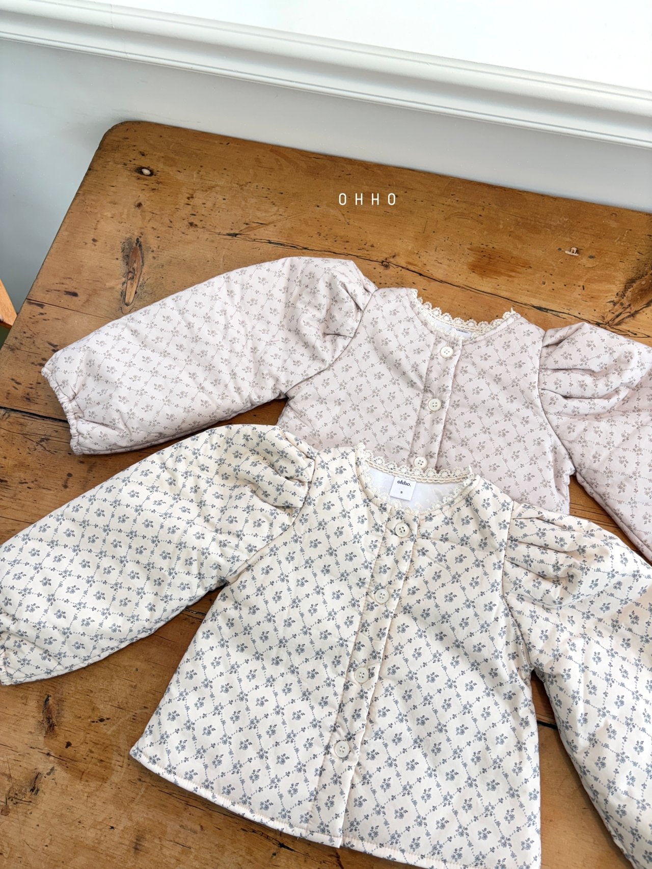 Rose lace padded jacket