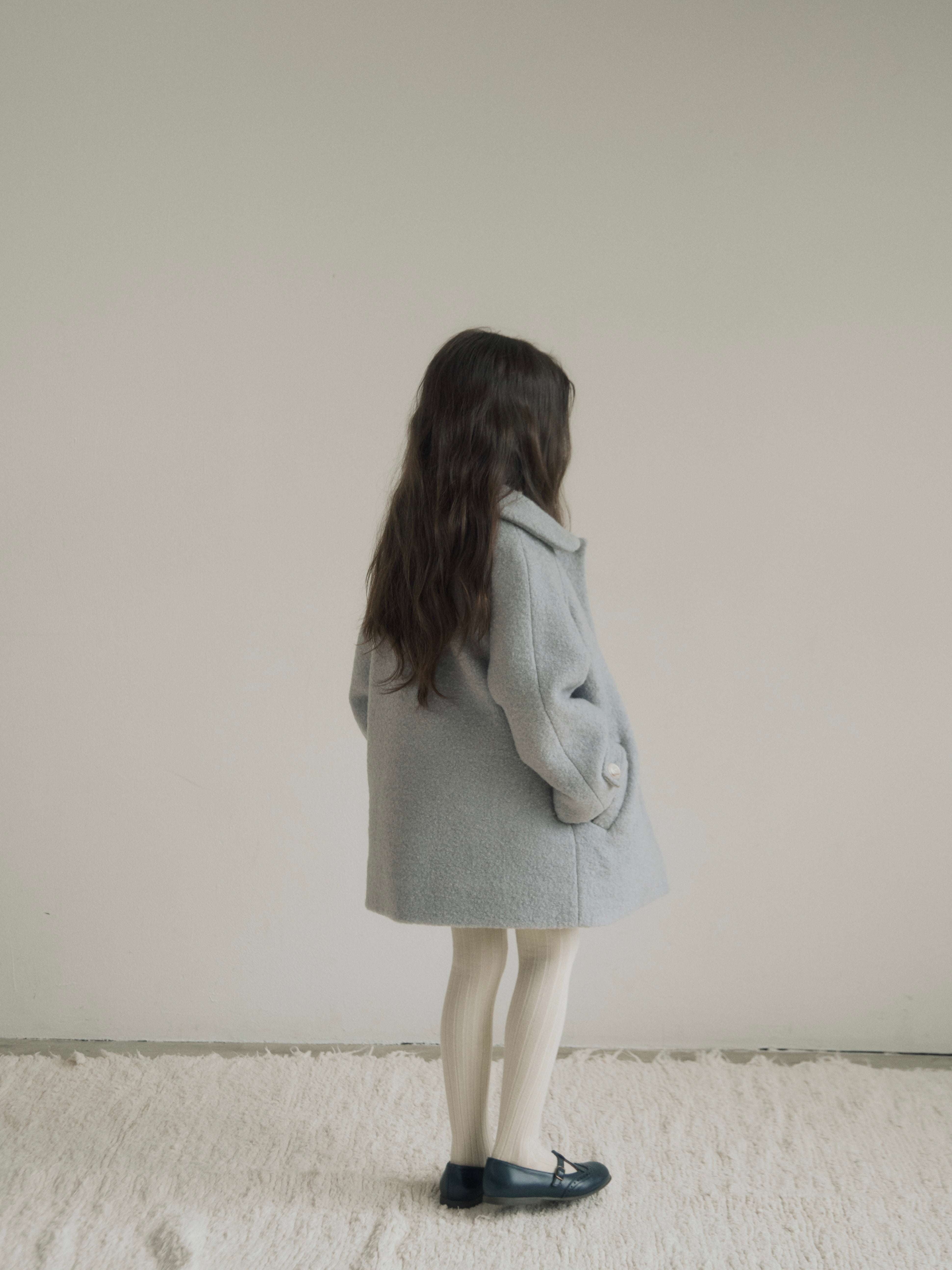 Noa wool coat (haze blue)