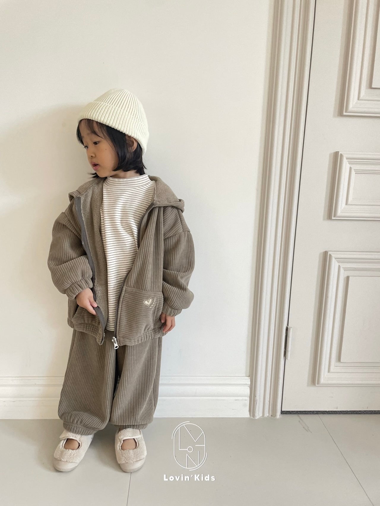 Winter loose half neck T