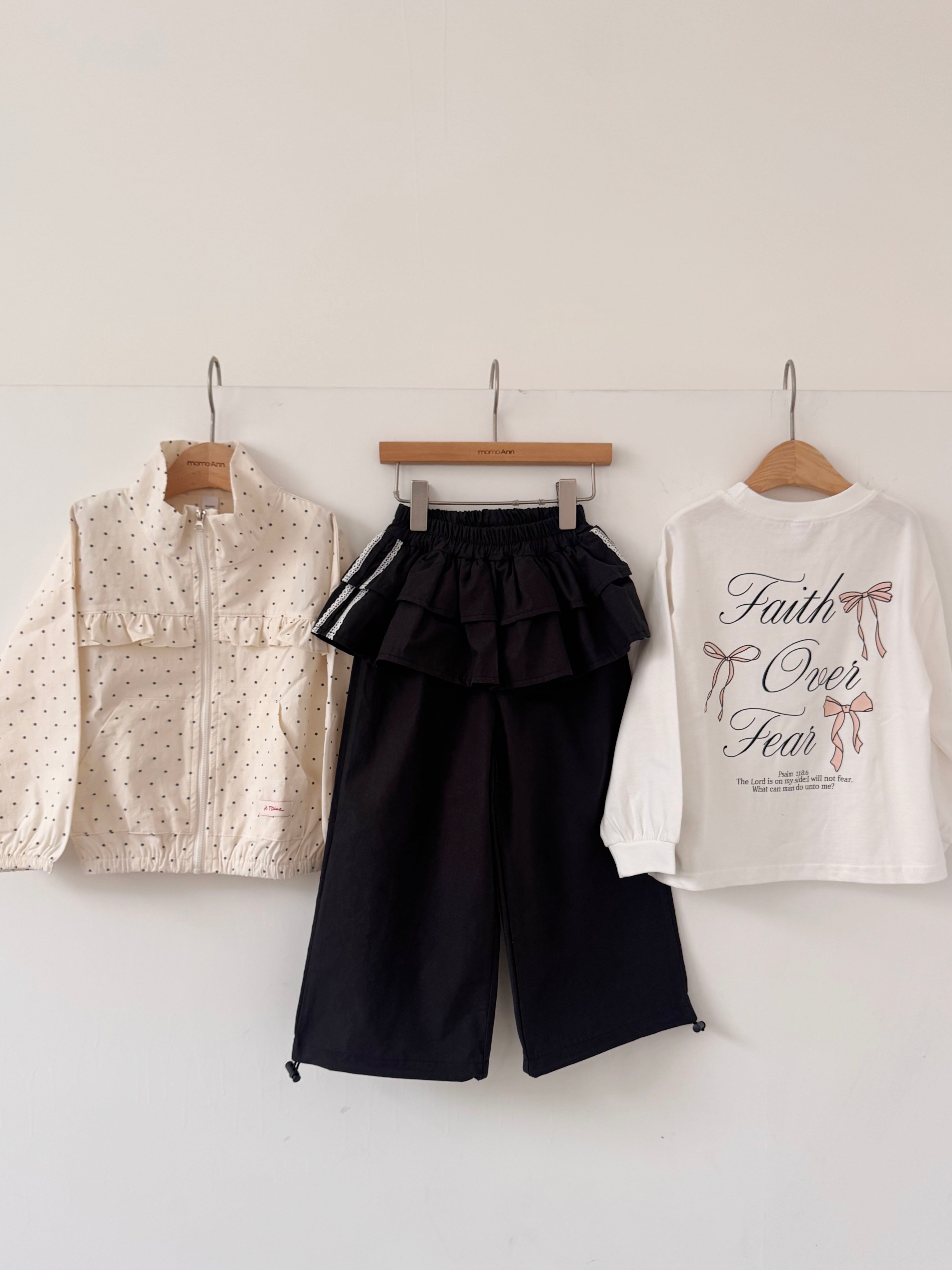 Polka dot zip up jacket