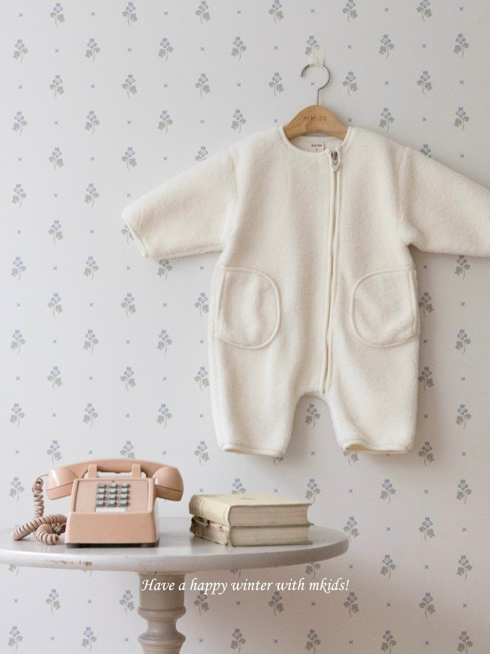 Curly fleece rompers