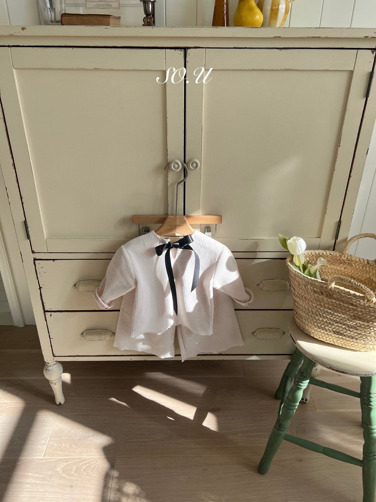 Winter back ribbon set