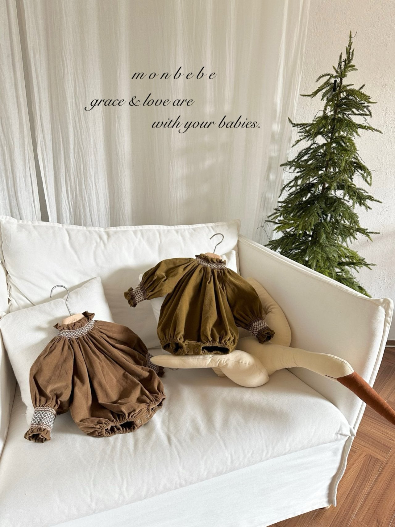 Charlotte smock rompers