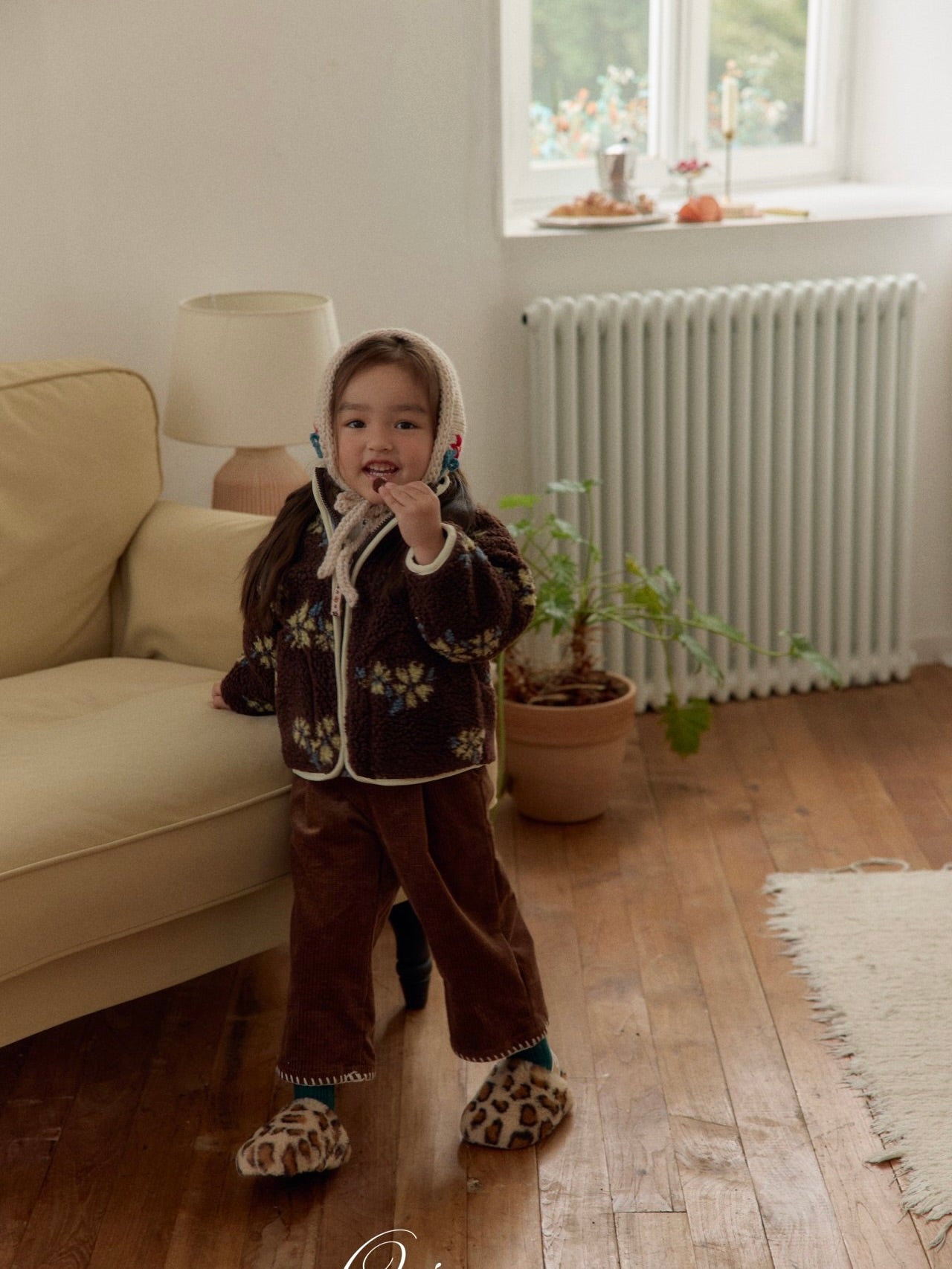 Melo flower boa jumper