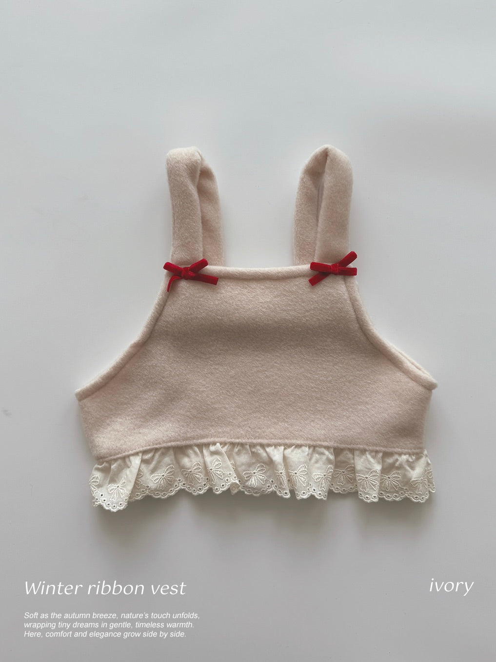 Winter ribbon vest