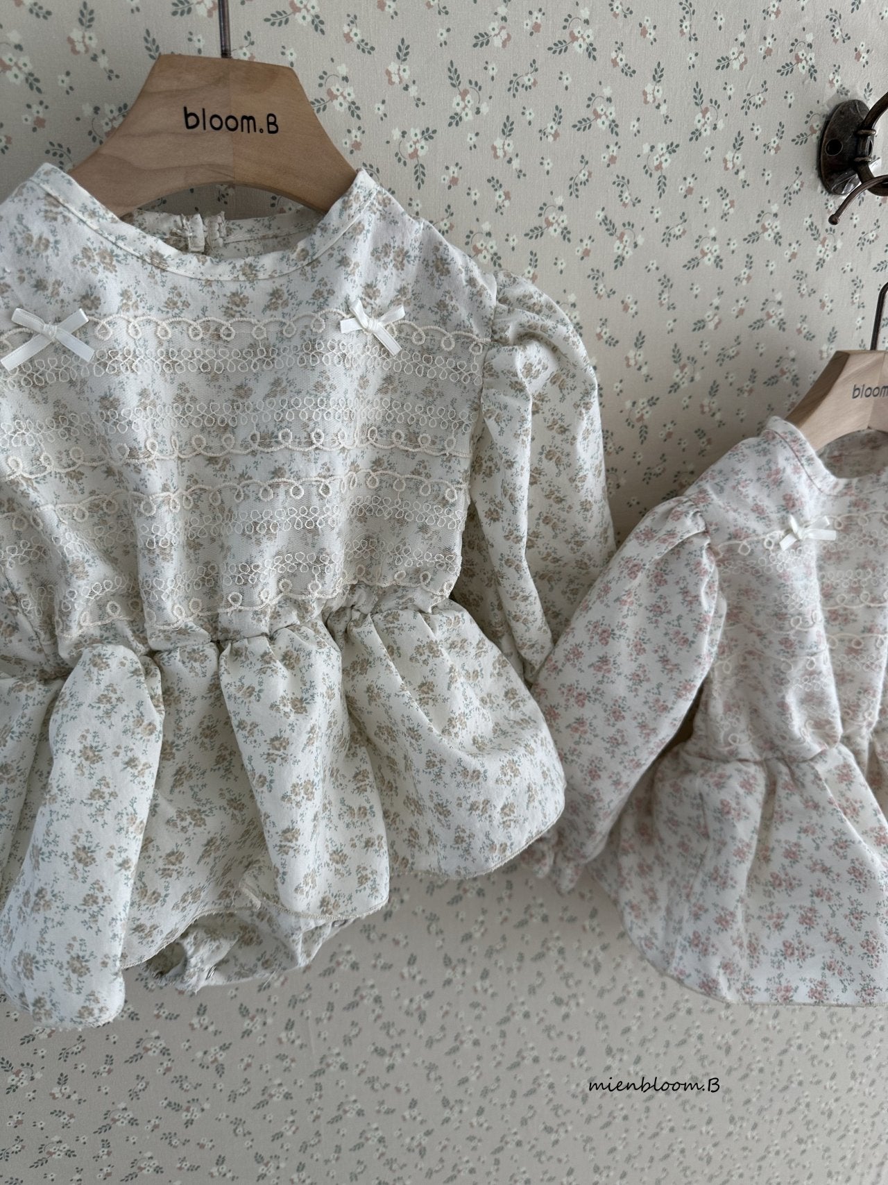 Elegant floral rompers