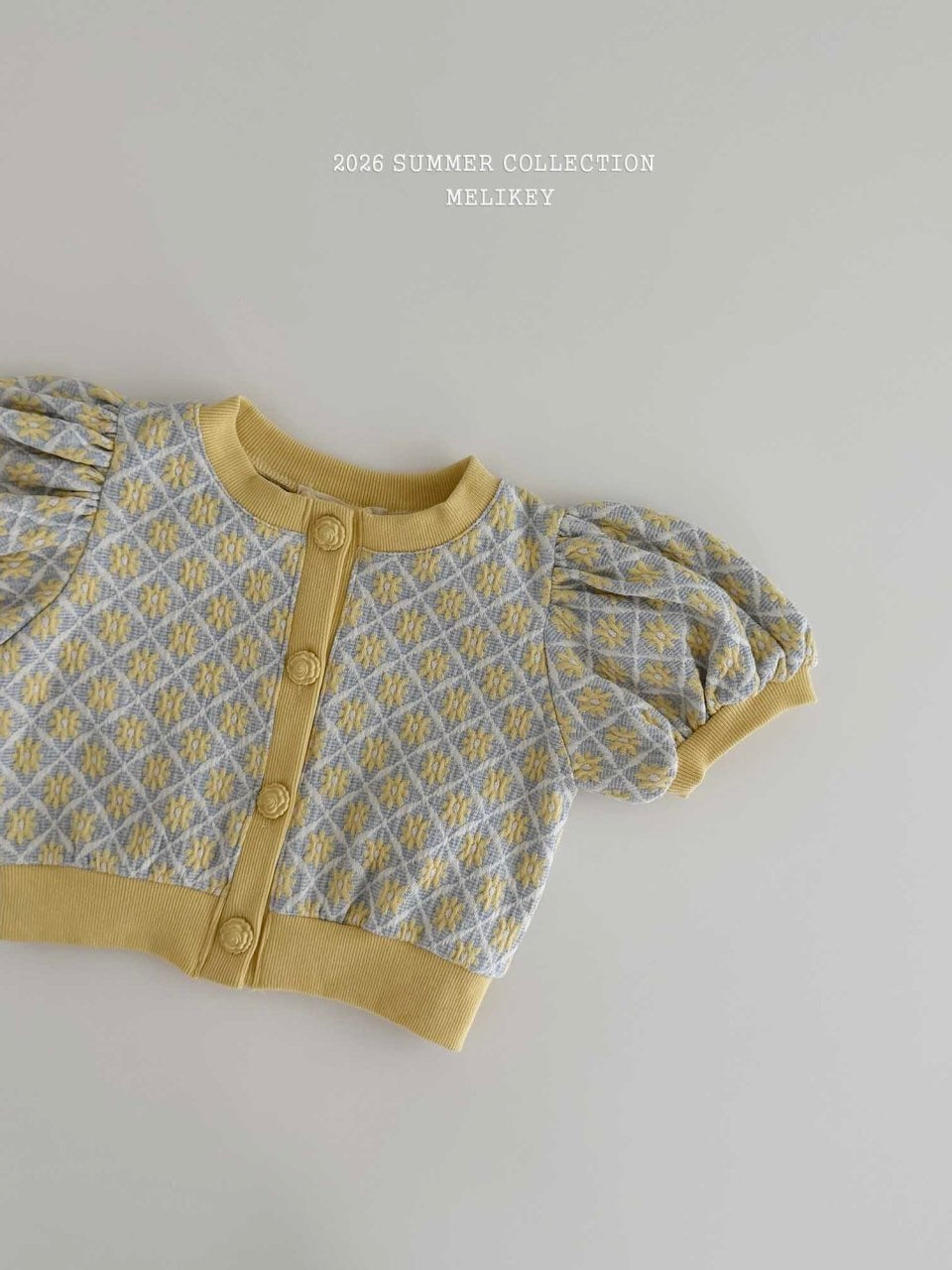 Rika flower puff cardigan