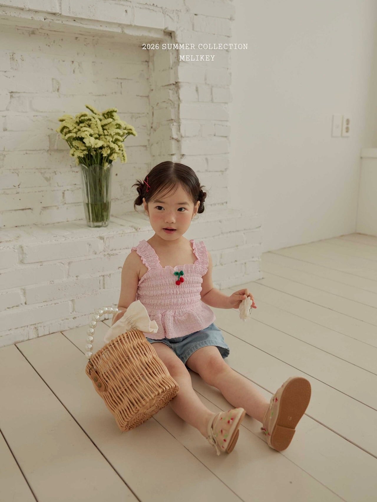 Cherry tucking blouse