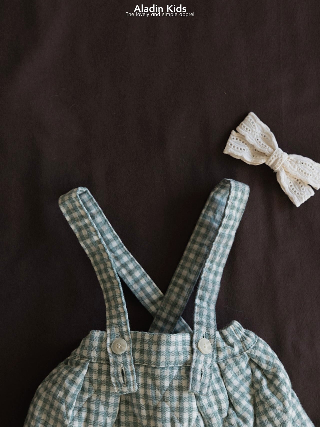 Suspender check padded skirt