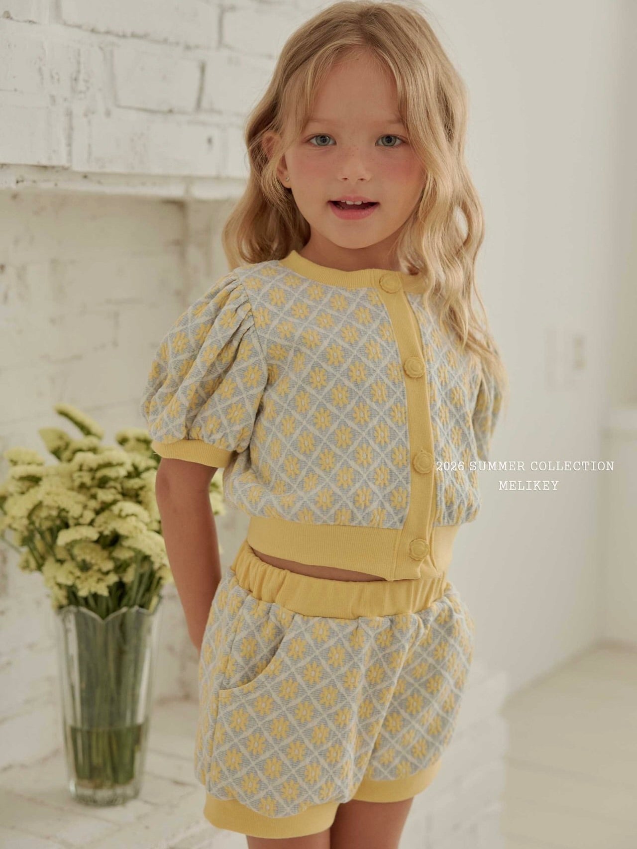 Rika flower puff cardigan