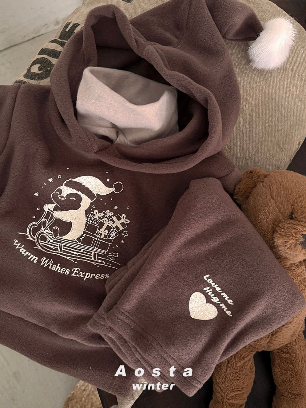 Winter penguin hoodie