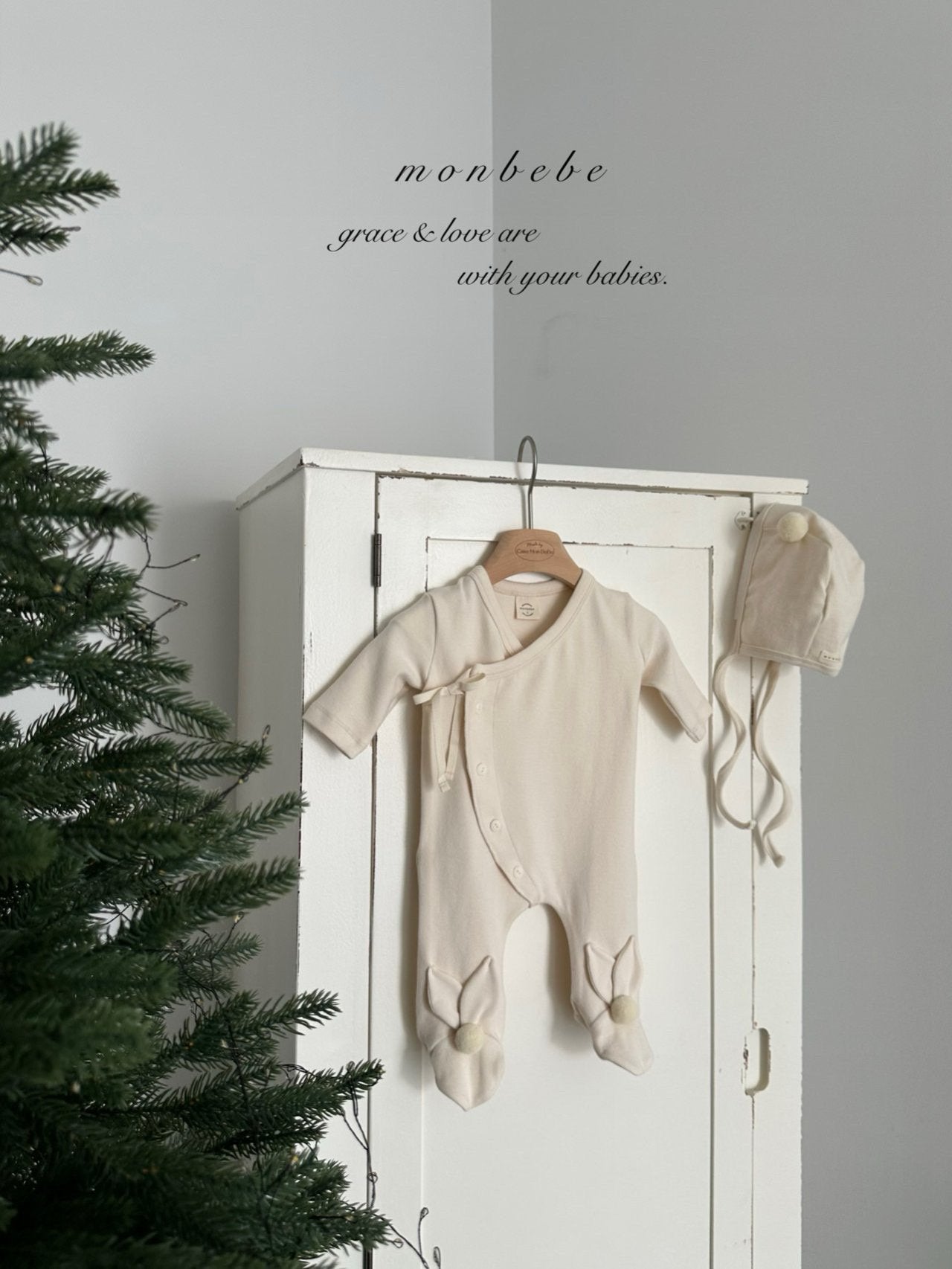 Bunny footed rompers