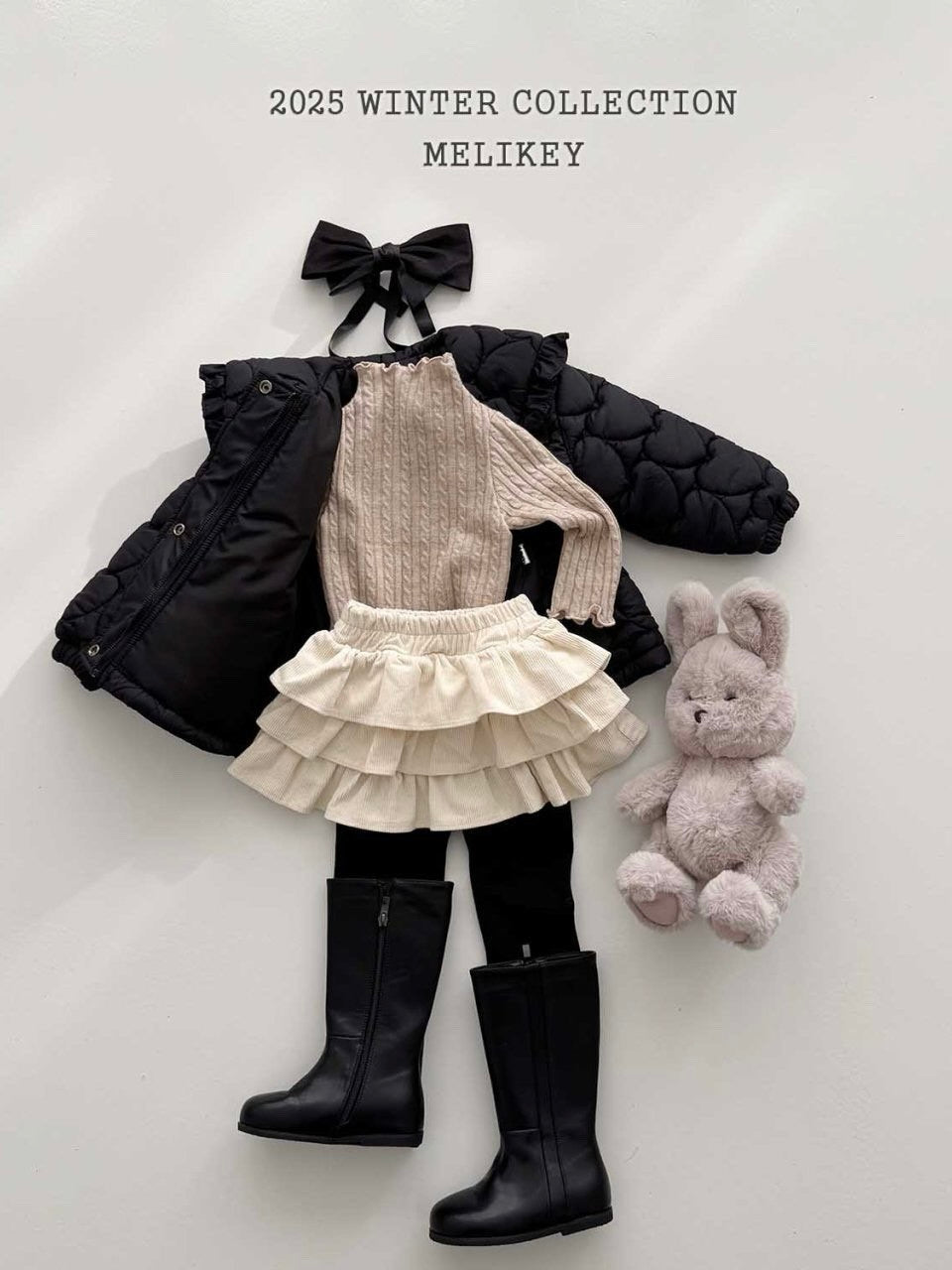 Heart quilted padding jacket