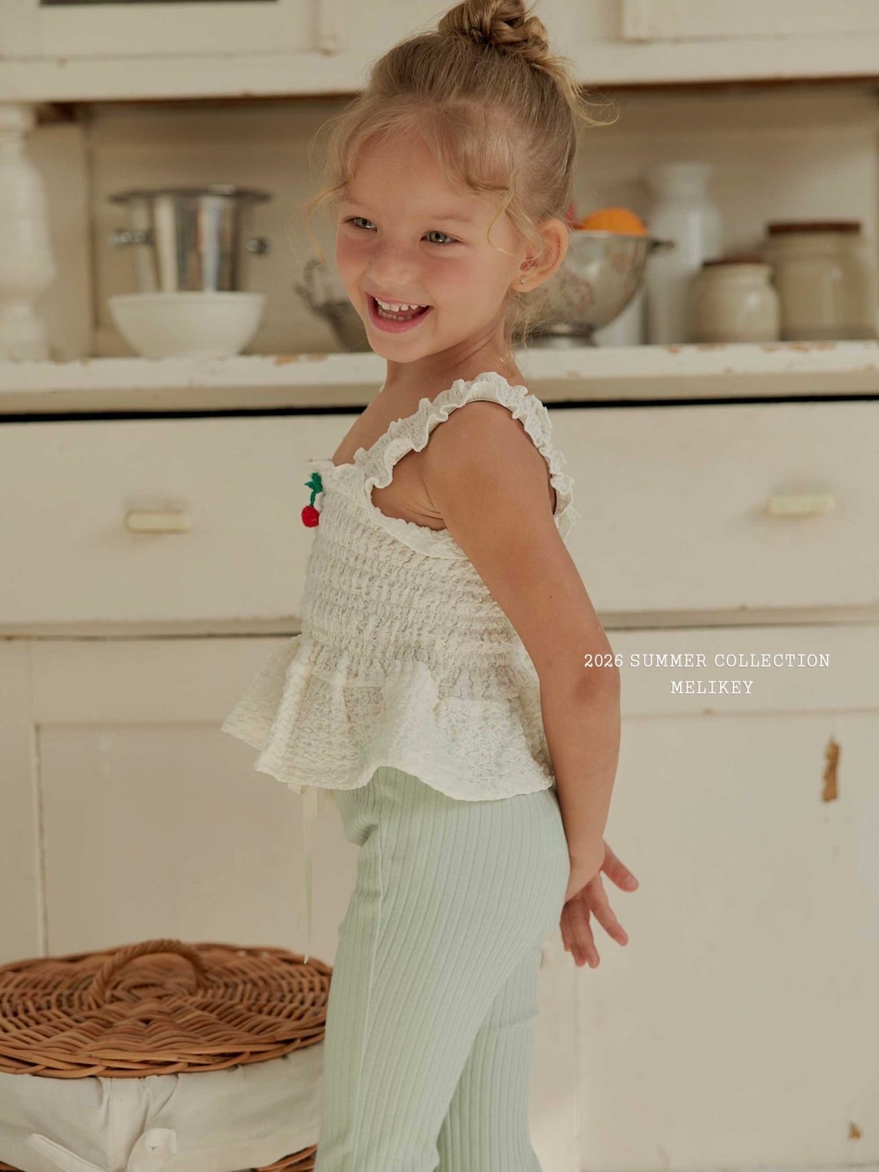 Cherry tucking blouse