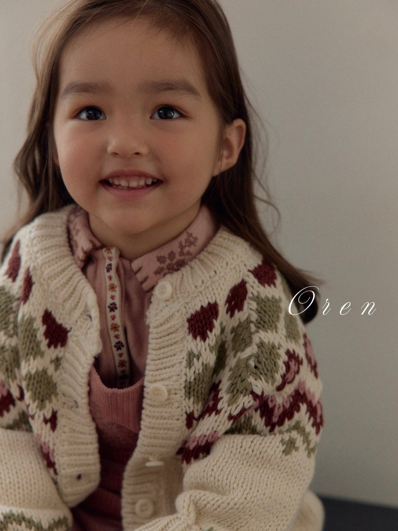 Reversible knit cardigan (2 way)